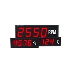large digit a to d process displays